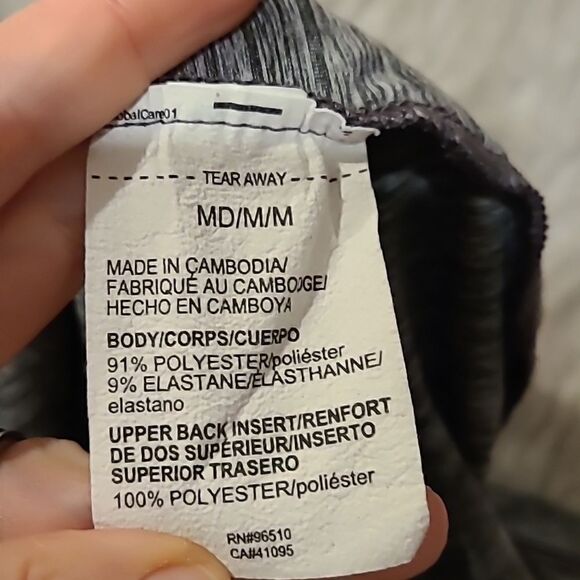 Under Armour womens soft gray logo polyester racerback tank top - Picture 4 of 6